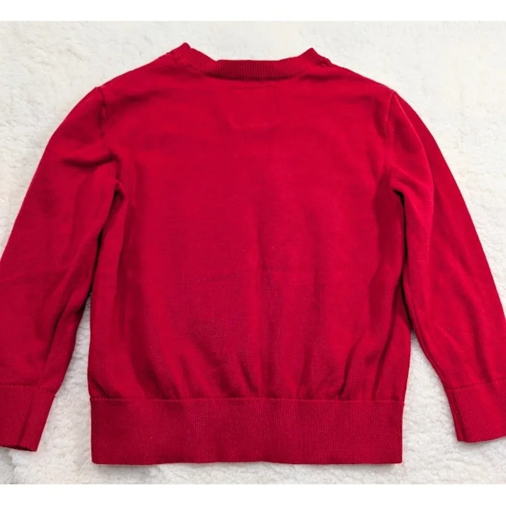 OshKosh B'gosh Kids Red Gingerbread Oh Snap Holiday Christmas Sweater 4T